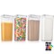 Sorbus 4 Pack Airtight Cereal Dispenser Canister Set with Lids - Easy Pour, Stackable, Store Dry Food, Rice Pasta and more